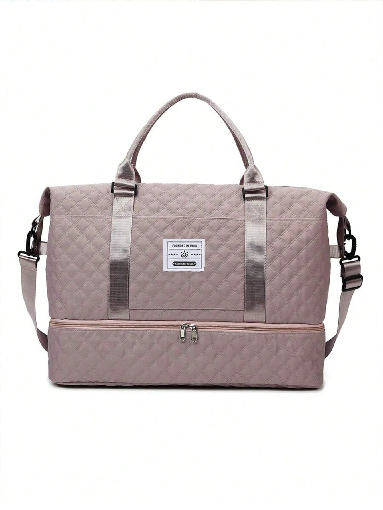 2PCS Large Capacity Travel Duffel Bag, Wet and Dry Separation Fitness Bag, Weekend Overnight Shoulder Bag, Hospital Necessary Mommy Bag, Travel Bag, Holiday Bag, Weekend Bag, Overnight Bag, with a Pull Bar Bag, with Shoe Storage, Boarding Bag, Cosmetics Storage Bag for Suitcase Gym Bag Duffle Bag for Luggage Carry on Bag College Bag Luggage Bags Weekender Bag Hospital Bag Winter
