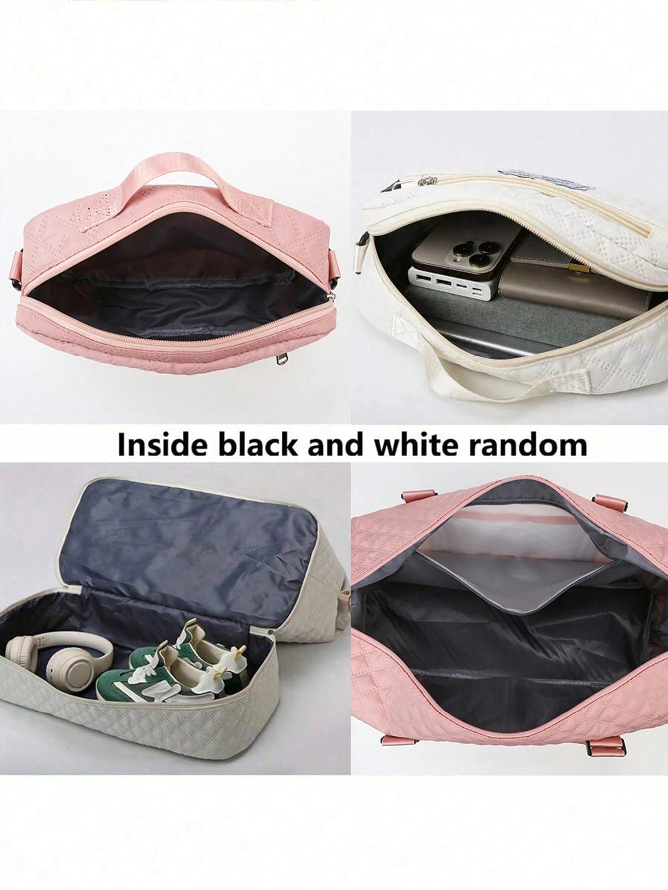 2PCS Large Capacity Travel Duffel Bag, Wet and Dry Separation Fitness Bag, Weekend Overnight Shoulder Bag, Hospital Necessary Mommy Bag, Travel Bag, Holiday Bag, Weekend Bag, Overnight Bag, with a Pull Bar Bag, with Shoe Storage, Boarding Bag, Cosmetics Storage Bag for Suitcase Gym Bag Duffle Bag for Luggage Carry on Bag College Bag Luggage Bags Weekender Bag Hospital Bag Pink Winter